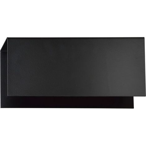 Lampada a Parete Gentor, Acciaio verniciato a polvere, Nero, 24x10x6 cm