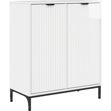 Maison Exclusive - Credenza Bianco Lucido 69,5 x 33 x 82 cm Legno ingegnerizzato (1/5)