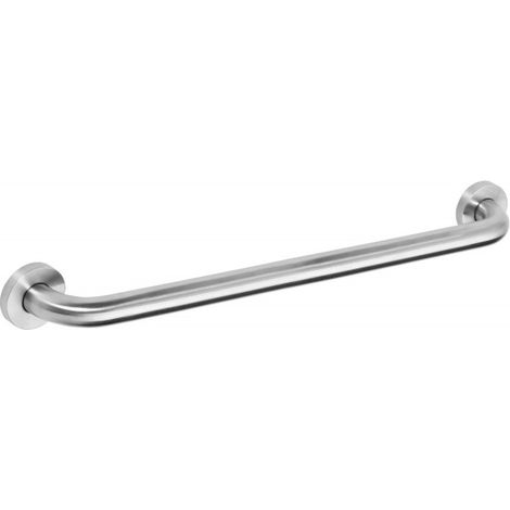 Grande barre de maintien de douche HELP en acier brossé-Argenté-118 cm-Argenté-- (1/4)