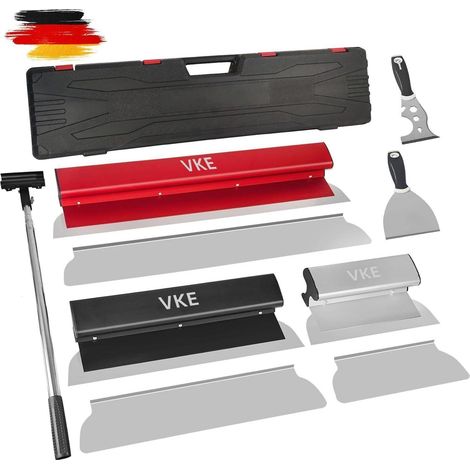 Spachtelset 8 Teleskopstange Winkelklingen Flächenspachtel Set (1/5)