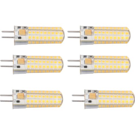 KIMISS 6 Pièces GY6.35 LED Ampoule de Maïs, 7W AC DC12V 700lm, éclairage à 360 Degrés pour Lampes Suspendues, Plafonniers, Utilisation Intérieure et Extérieure (Lumière chaude) (1/5)