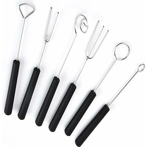 Fourchettes à fondue en acier inoxydable – Lot 6 – Résistantes et durables – Repas conviviaux entre amis (1/5)
