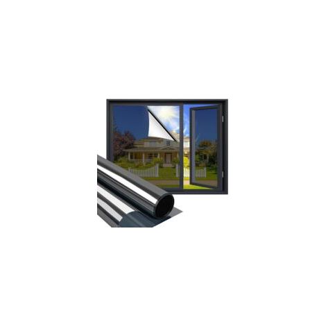 Film thermique, 2 pièces – anti-reflets – protection solaire – 60 x 100 cm – PET argenté