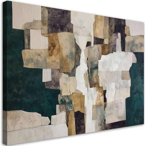 Bild auf Leinwand Abstrakt in den Farben beige und braun 30x20 (1/5)