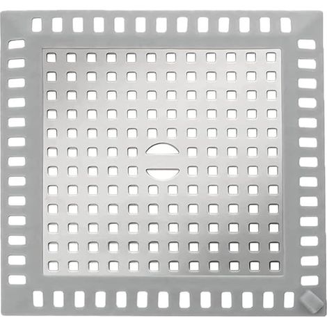 (12,3 x 12,3 cm - Blanc) 1 filtre de douche en acier inoxydable, passoire à cheveux pour baignoire, récupérateur de papier toilette pour salle de bain, cuisine et baignoire (1/5)