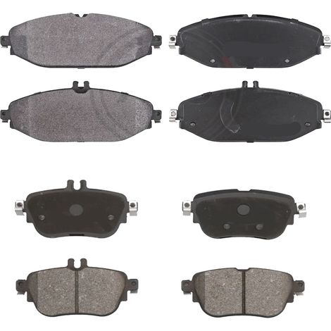 KIT PASTIGLIE FRENO ANTERIORI E POSTERIORI compatibile con MERCEDES-BENZ CLASSE E CABRIOLET (A238) / PASTIGLIE FRENANTI AUTO OEM P 50 124  P 50 120,P 50 136 / SOSTITUZIONE DIRETTA / BASSA POLVERE / SI