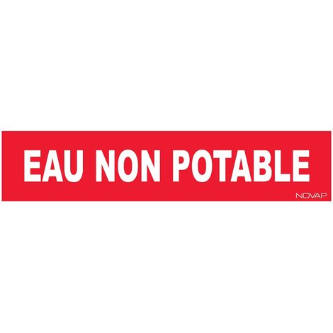 Panneau Eau non potable - Rigide 330x75mm - 4120300 (1/2)