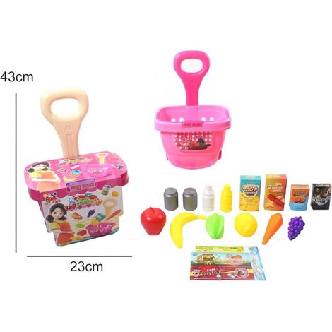 Giocattolo Set Trolley Market Carrello con Accessori (1/2)