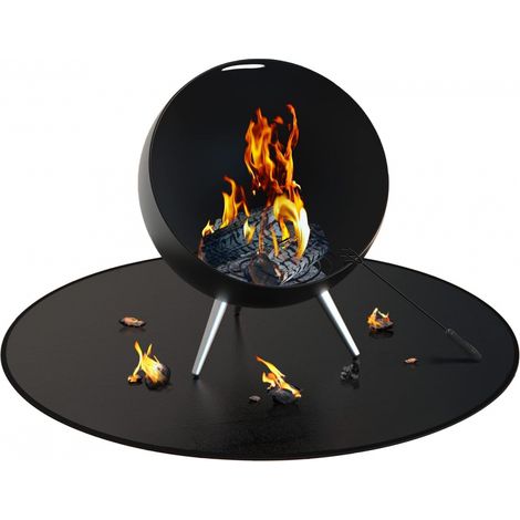 rond tapis de fosse ignifuge d'absorption d'huile protège les terrasses et Patios 61cm (1/5)