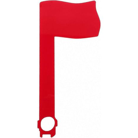 Boîte aux lettres moderne en acrylique avec drapeau rouge rotatif motif national pour la maison le bureau et la salle de classe 175 x 8 x 1 cm Rouge (1/3)
