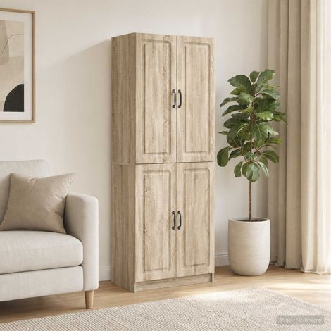 vidaXL Set di armadi 2 pcs Rovere Sonoma Legno ingegnerizzato (1/5)