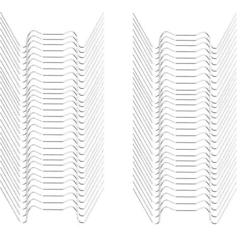Serre en verre clips de fixation, 120 pièces pinces de serre métalliques, attaches pour abri de jardin, clips vitrage en acier, fixations pour panneaux de verre, type W, kit de montage. (1/5)