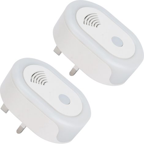 2 répulsifs à ultrasons anti-insectes, à conversion de fréquence intelligente, sûrs et inoffensifs, prise britannique 90-250 V (1/5)