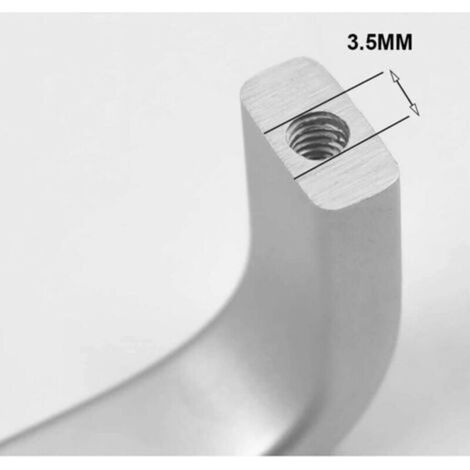10 Stück Küchenschrankgriffe aus Edelstahl, universelle Küchentürgriffe, Schubladengriffe aus Aluminium, Außentürgriffe mit 20 Schrauben für Küchenschränke und Schranktüren (1/4)