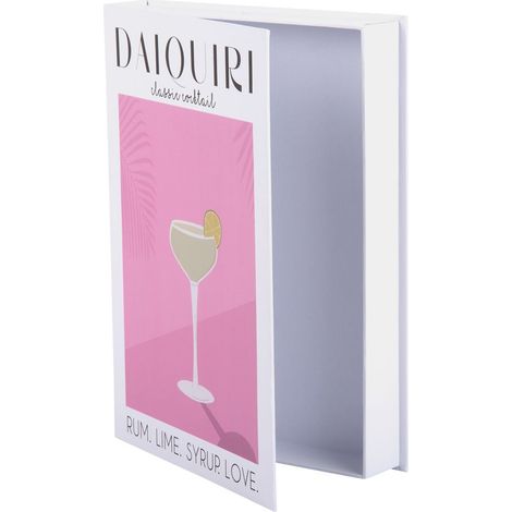 Scatola Portaoggetti a forma di Libro Daiquiri Rosa