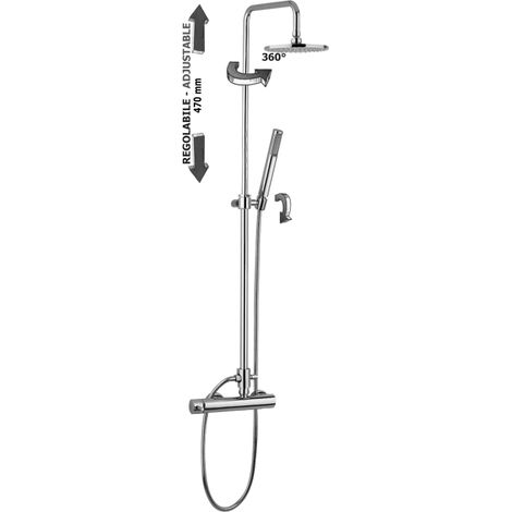 Paffoni Easy Plus verstellbare Duschsäule ZCOL603CR Verchromt - Metall (1/2)