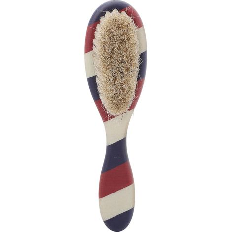 Brosse à Barbe Homme - Poils Doux, Manche Rayé Portable pour Styling et Nettoyage de la Barbe (1/5)