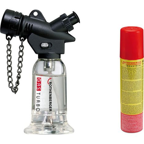 ROTHENBERGER Industrial 1x Pocket Torch Lötbrenner Gasbrenner inkl. 1x Nachfüllgas 100 ml