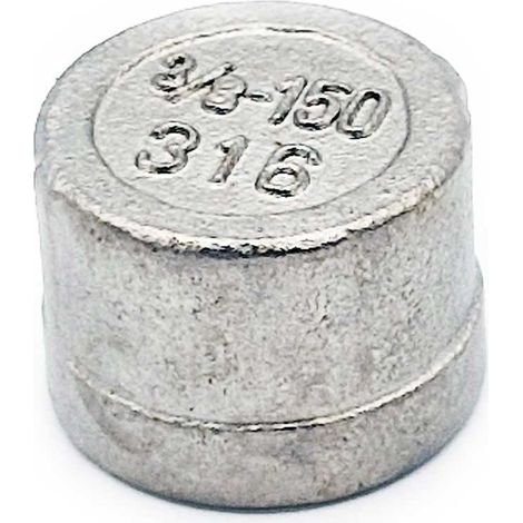 Tappo filettato femmina da 3/8”, in acciaio inossidabile (1/3)