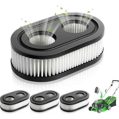 Filtre à Air Tondeuse 4 Pièces Filtre a Air de Tondeuse Filtre à Air pour Tondeuse à Gazon Compatible Avec Briggs & Stratton Série 550E 550EX 575EX Remplace 593260 798452 798339 (1/5)