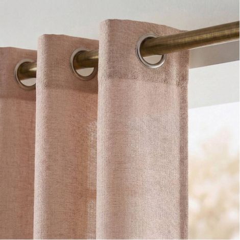 Rideau tamisant 100% coton flammé 140x250cm