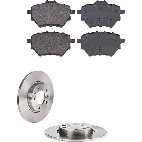 KIT FRENI POSTERIORI compatibile con OPEL COMBO TOUR / LIFE (X19) - DISCHI + PASTIGLIE OEM: P 61 122 , P 59 098 / 18444 /SOSTITUZIONE DIRETTA/BASSA POLVERE/SILENZIOSO (1/5)