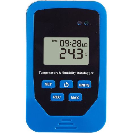 Enregistreur de température Enregistreur d'humidité de plage de température pour entrepôt Interrupteur de température d'humidité intérieure Matériau ABS de haute qualité