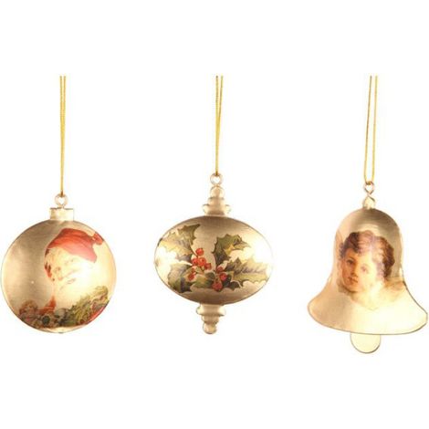 Set de 3 suspensions boule de noel (1/2)