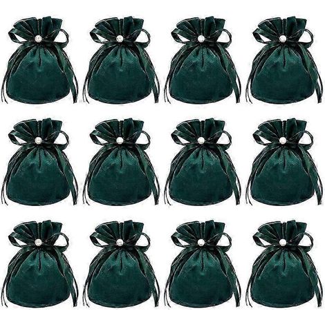 12 Stück 10x12cm Samtbeutel, Schmuckbeutel, Geschenktüten, Süßigkeitentüten, Partytüten (1/5)