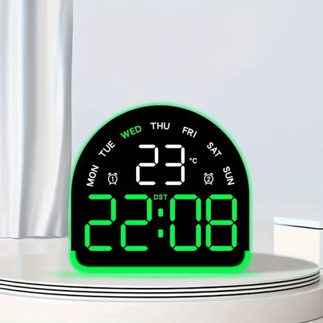 Moderne LED-Uhr mit Display – ein leiser digitaler Wecker mit USB-Stromversorgung – ist die ideale Ergänzung für jede Wohneinrichtung und zudem umweltfreundlich. (1/5)