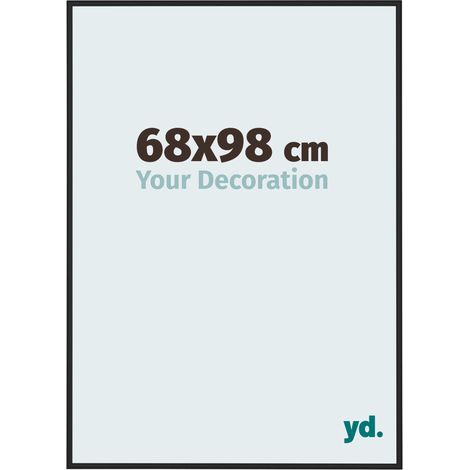 yd. - Cadre photo 68x98 - Noir Brillant - Aluminium - Miami (1/5)