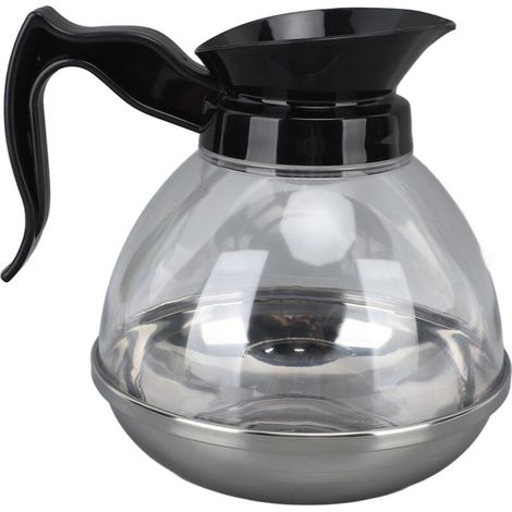 Cafetera de repuesto, universal, 1.2 QT Cafetera de ABS con asa cómoda y boquilla hermética, para máquinas de café (1/5)