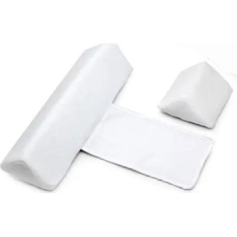 Oreiller Coussin de Sommeil Latéral pour Nouveau-Né - Réglable - Velours Sain Blanc