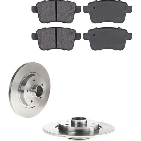 KIT FRENI POSTERIORI compatibile con RENAULT KANGOO BE BOP (KW0/1) - DISCHI + PASTIGLIE OEM: P 68 043 / 17981 , 17981C /SOSTITUZIONE DIRETTA/BASSA POLVERE/SILENZIOSO (1/5)