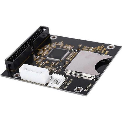 Adaptateur de carte SD/SDHC vers IDE 3,5 pouces 40 broches mâle, adaptateur de disque dur IDE, carte SD/SDHC/SDXC/MMC vers IDE 40 broches. (1/5)