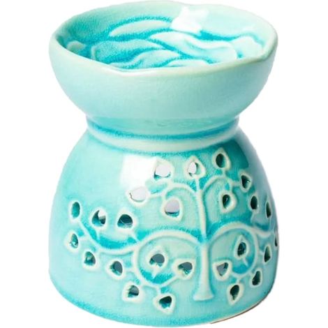 Brûle-Parfum en céramique bleue (1/2)