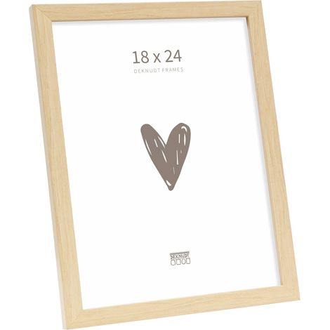 Cadre Bois Couleur Bois Clair Photo 18x24cm S243H1 (1/5)