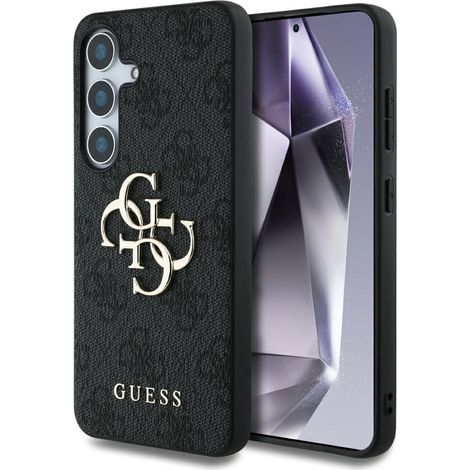 Hülle für Samsung Galaxy S25, Guess Big 4G Classic Logo, schwarz (1/5)