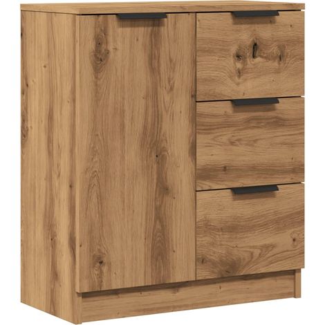 Aparador cómoda mueble de almacenaje organizador para cocina salón salón 60 x 30 x 70 cm madera de ingeniería color marrón 020030812