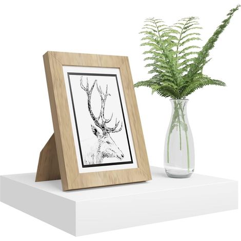 WOLTU Wall Storage Shelf CD Media Storage Rack 30 x 22.9 x 3.8 cm White (1/5)