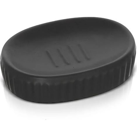 Porta sapone da appoggio nero in ceramica Cup (1/3)