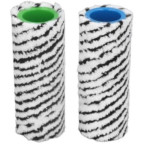 Nettoyeur de sol dur Brosse Rouleau Remplacement Microfibre Lavable Utilisation sèche et humide pour Karcher FC3 FC3D FC5 FC5D FC7 Noir (1/4)