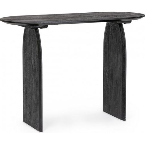 Consolle "Monterrey" con struttura in legno di mango, colore nero, 110 x 45 x 76h cm (1/5)