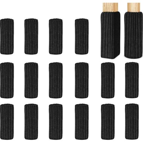 Pieds de Chaise Tricotés,16 pièces de Chaussettes de Meubles en Tricot Chaussettes de chaise tricoté pour meubles, table, protection de sol, Évitez les rayures & le bruit Gestrickte Stuhlbeine (1/5)