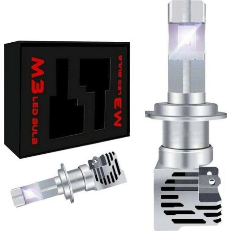 Set Mini-LED-Abblendlichtlampen M3 H1 X1 12V/24V 50W 5000 lm für Traktoren, Motorräder, Motorroller, Autos