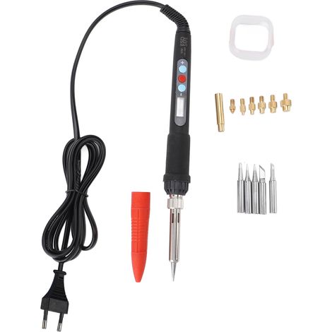 Kit de fer à souder à température réglable 60 W avec 5 pointes universelles 936 et 7 embouts à température réglable, prise UE 110-240 V (1/5)