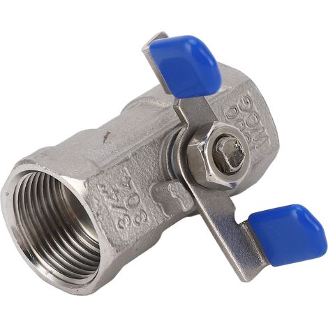 Kugelhahn, gerader Durchgang, 3/4-Zoll-Innengewinde, Rohrverschraubung, 1000 PSI, Edelstahl (1/5)