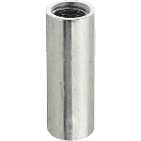 10 Manchons Cylindriques Acier zingués Blanc mm - Diamètre 6 mm mm