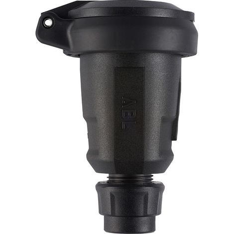 ABL Schutzkontakt-Kupplung Hightech 1580, 16A 250V IP54, Kunststoff, Schwarz (1/2)