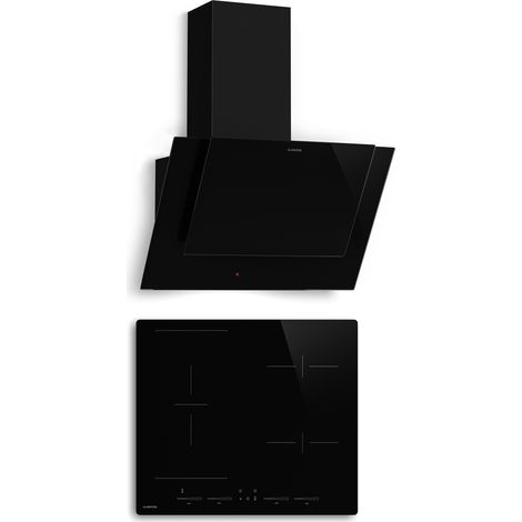 Klarstein HaloSync placa de inducción y campana extractora 4 zonas de cocción 8400 W 632 m³/h 60 cm (1/5)